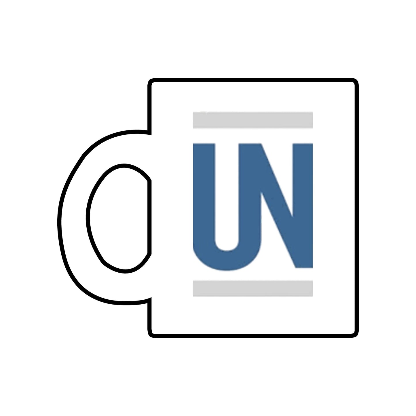 Bed-Stuy East Middle Tiger Logo Glass Mug — 10oz Clear Coffee Cup