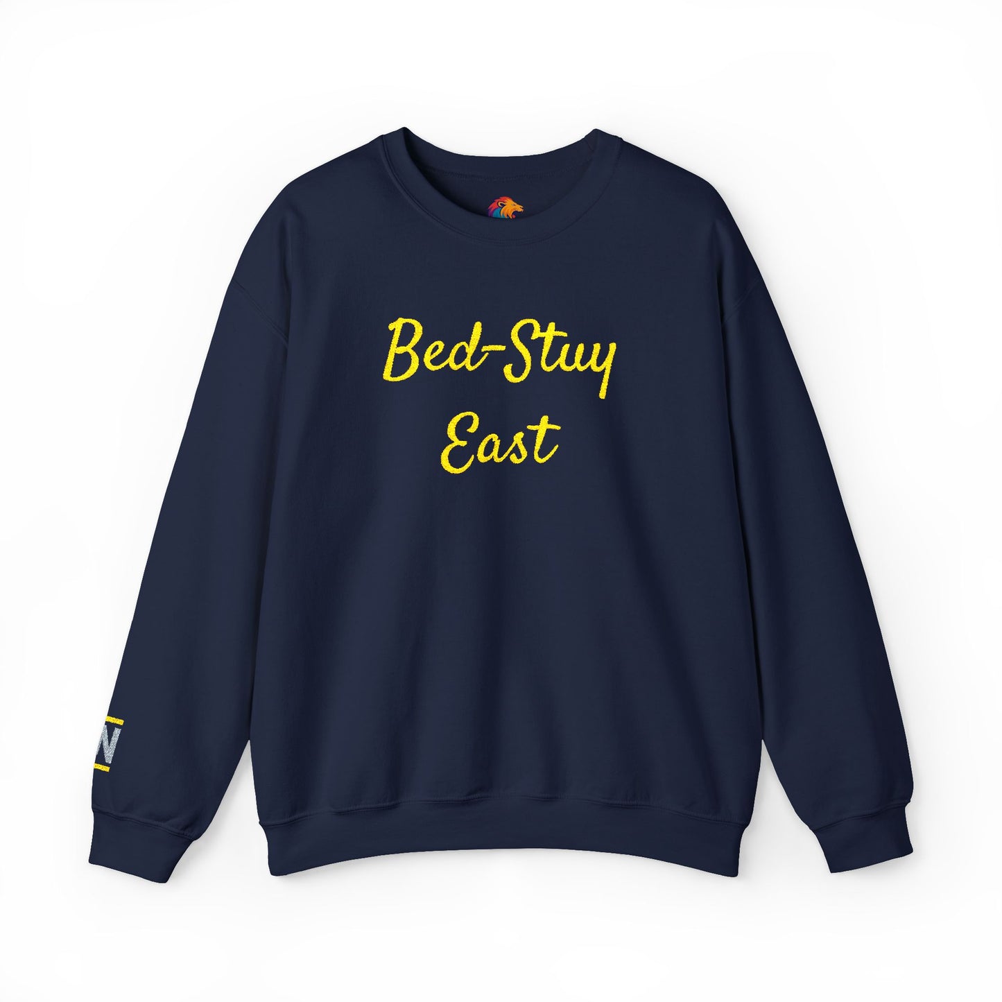 Crewneck Sweatshirt — 'Bed-Stuy East' Retro Script Pullover