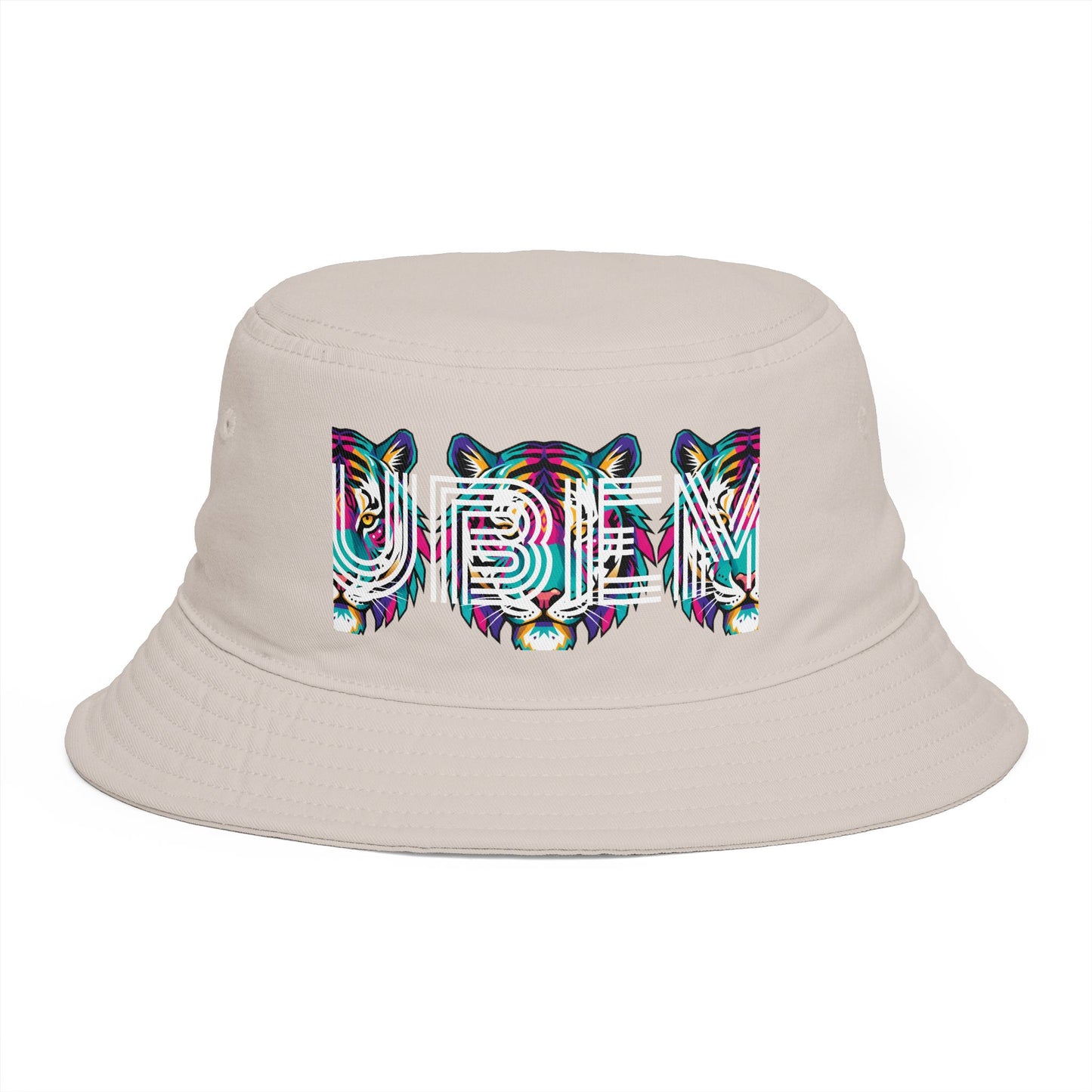 Bucket Hat - Colorful Glitch 'UBEM' Graphic Streetwear Hat