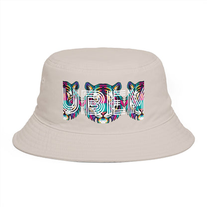 Bucket Hat - Colorful Glitch 'UBEM' Graphic Streetwear Hat