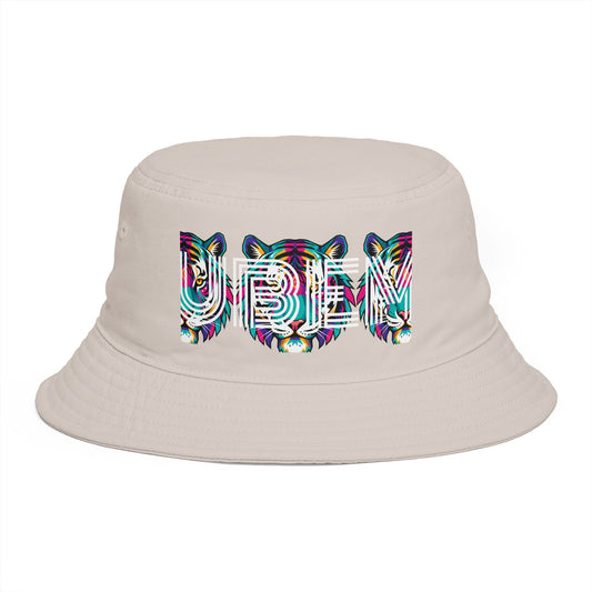 Bucket Hat - Colorful Glitch 'UBEM' Graphic Streetwear Hat