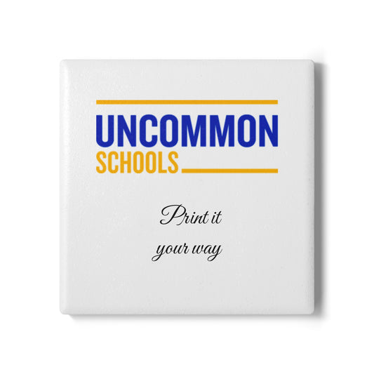 Ceramic Coaster — Custom 'Uncommon Schools' Logo Drink Coaster