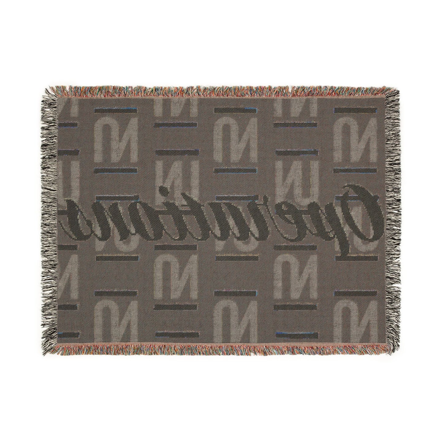 Operations Pattern Woven Blanket — Cozy Team Logo Throw for Office, Home & Gifts