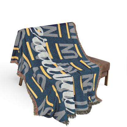 Operations Pattern Woven Blanket — Cozy Team Logo Throw for Office, Home & Gifts