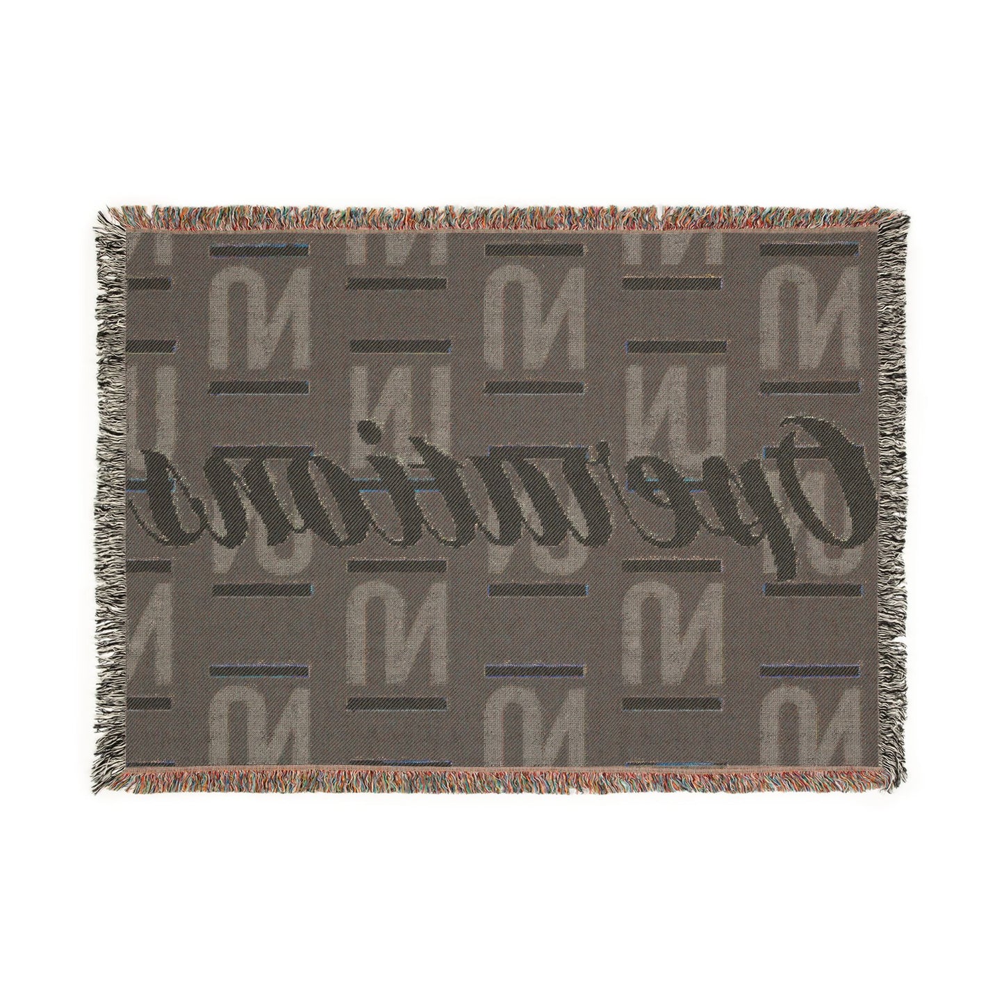 Operations Pattern Woven Blanket — Cozy Team Logo Throw for Office, Home & Gifts