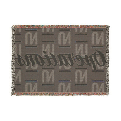 Operations Pattern Woven Blanket — Cozy Team Logo Throw for Office, Home & Gifts