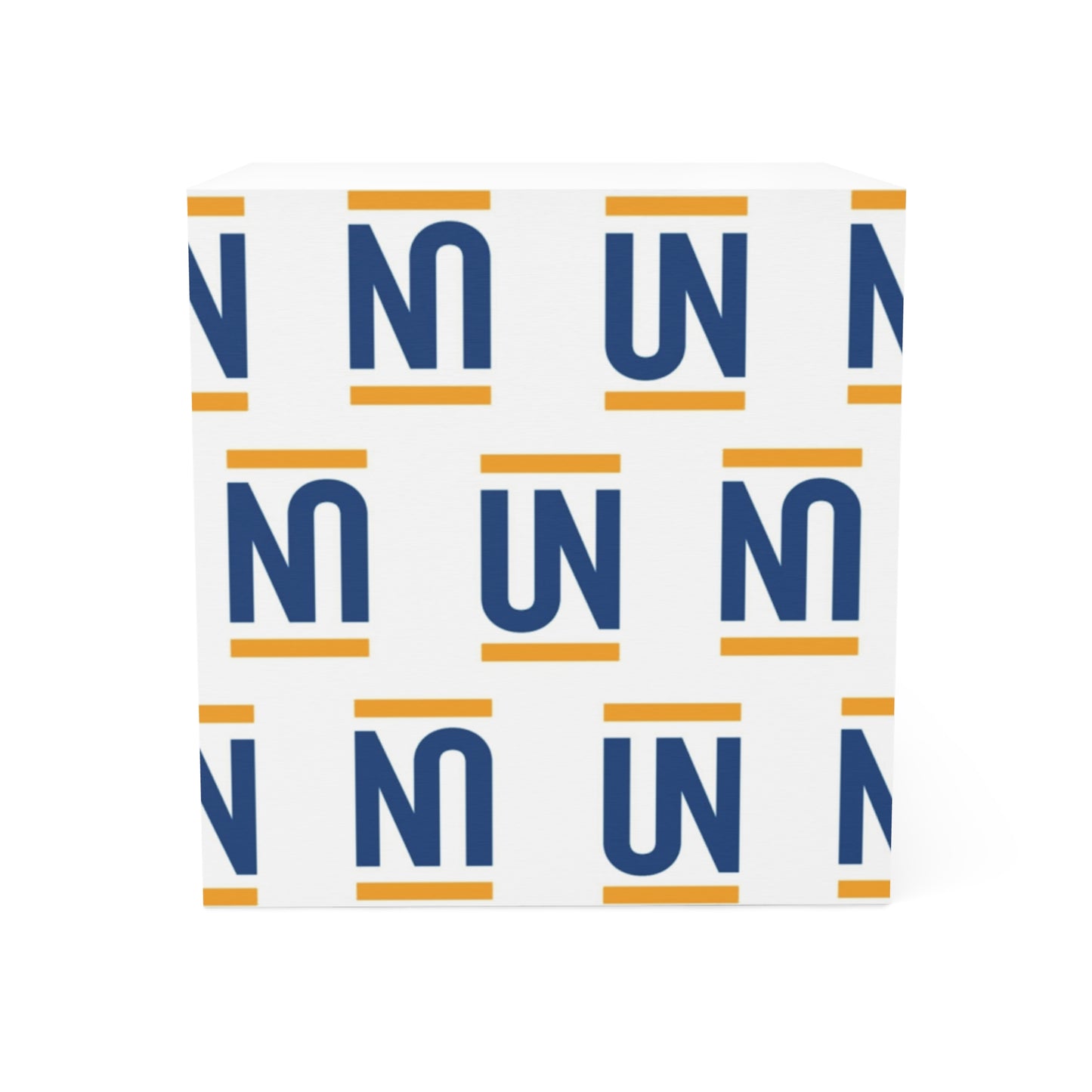 Monogram Note Cube – Branded Pattern Sticky Note Block