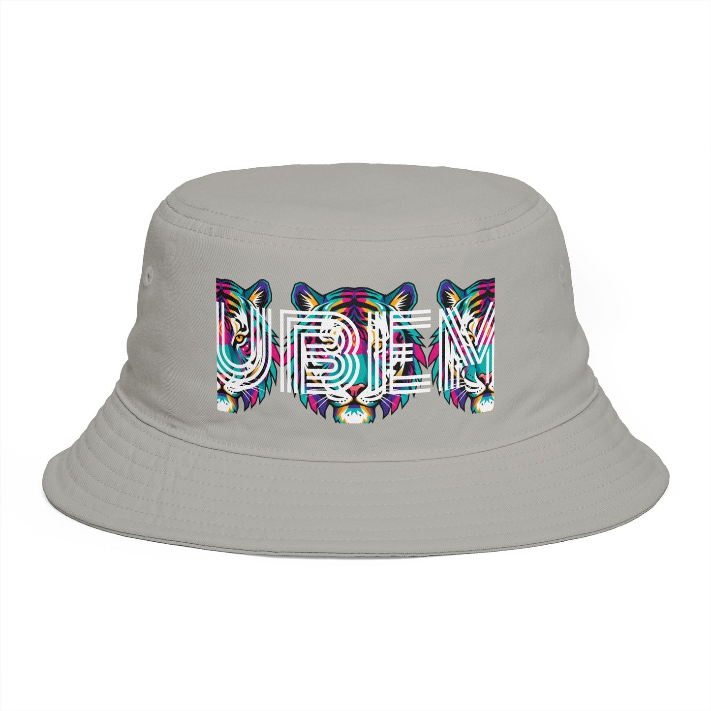 Bucket Hat - Colorful Glitch 'UBEM' Graphic Streetwear Hat