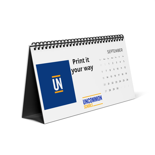 Desktop Calendar 2026 — Customizable UN/Uncommon Schools Desk Planner
