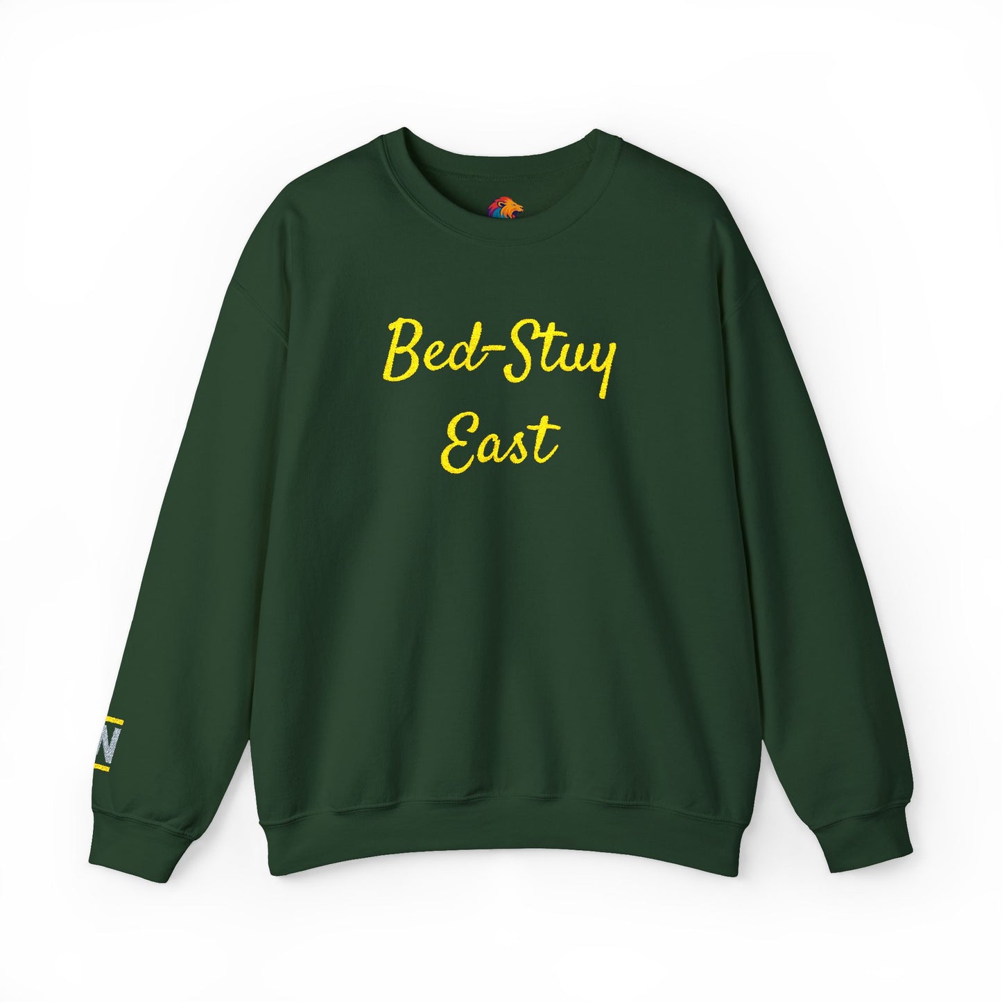 Crewneck Sweatshirt — 'Bed-Stuy East' Retro Script Pullover
