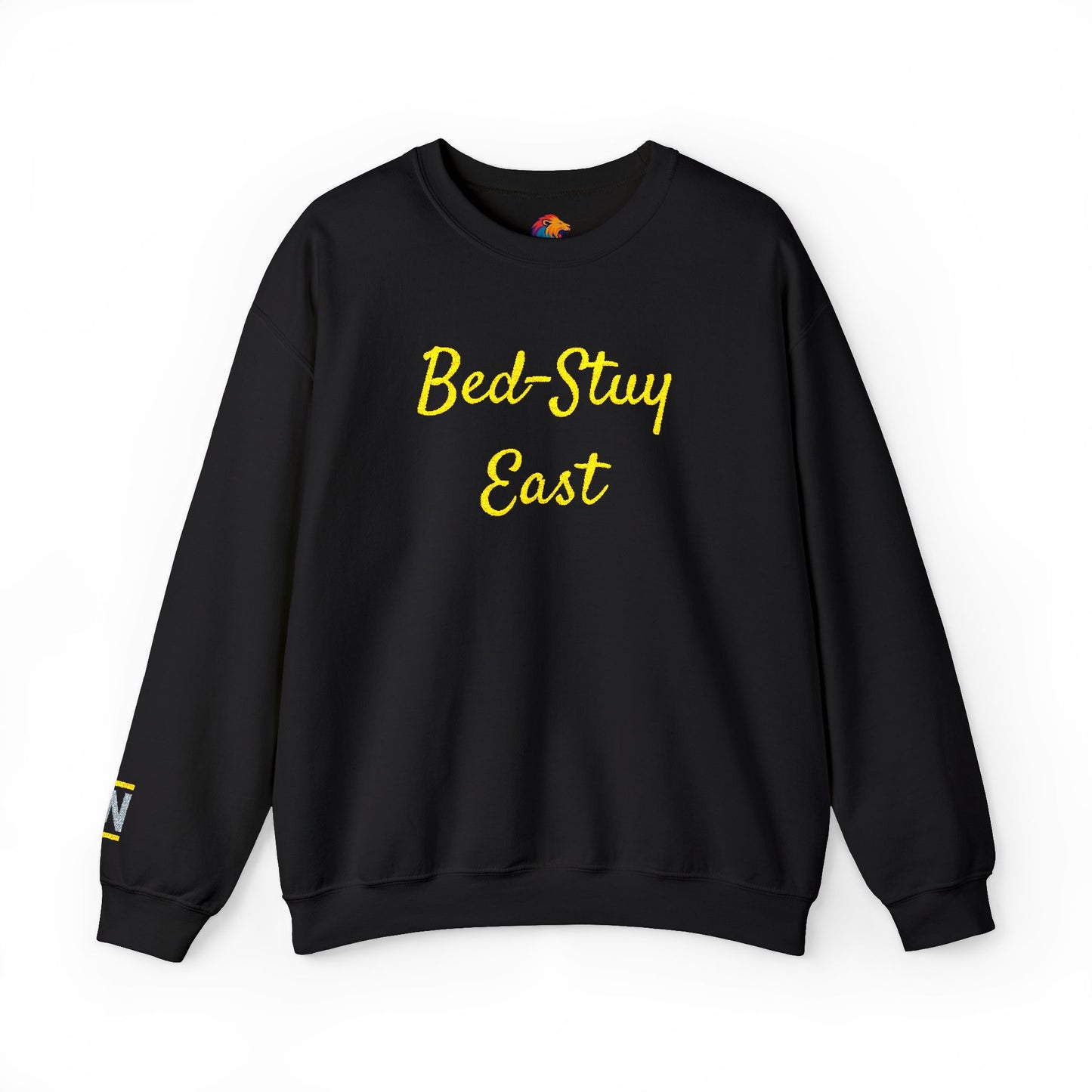 Crewneck Sweatshirt — 'Bed-Stuy East' Retro Script Pullover
