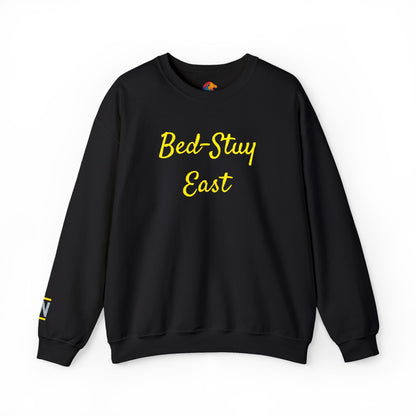 Crewneck Sweatshirt — 'Bed-Stuy East' Retro Script Pullover