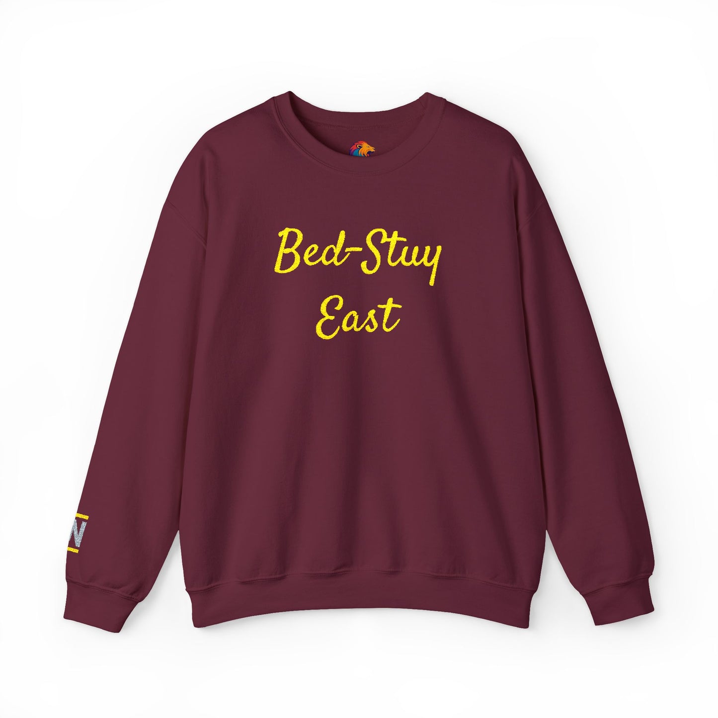 Crewneck Sweatshirt — 'Bed-Stuy East' Retro Script Pullover