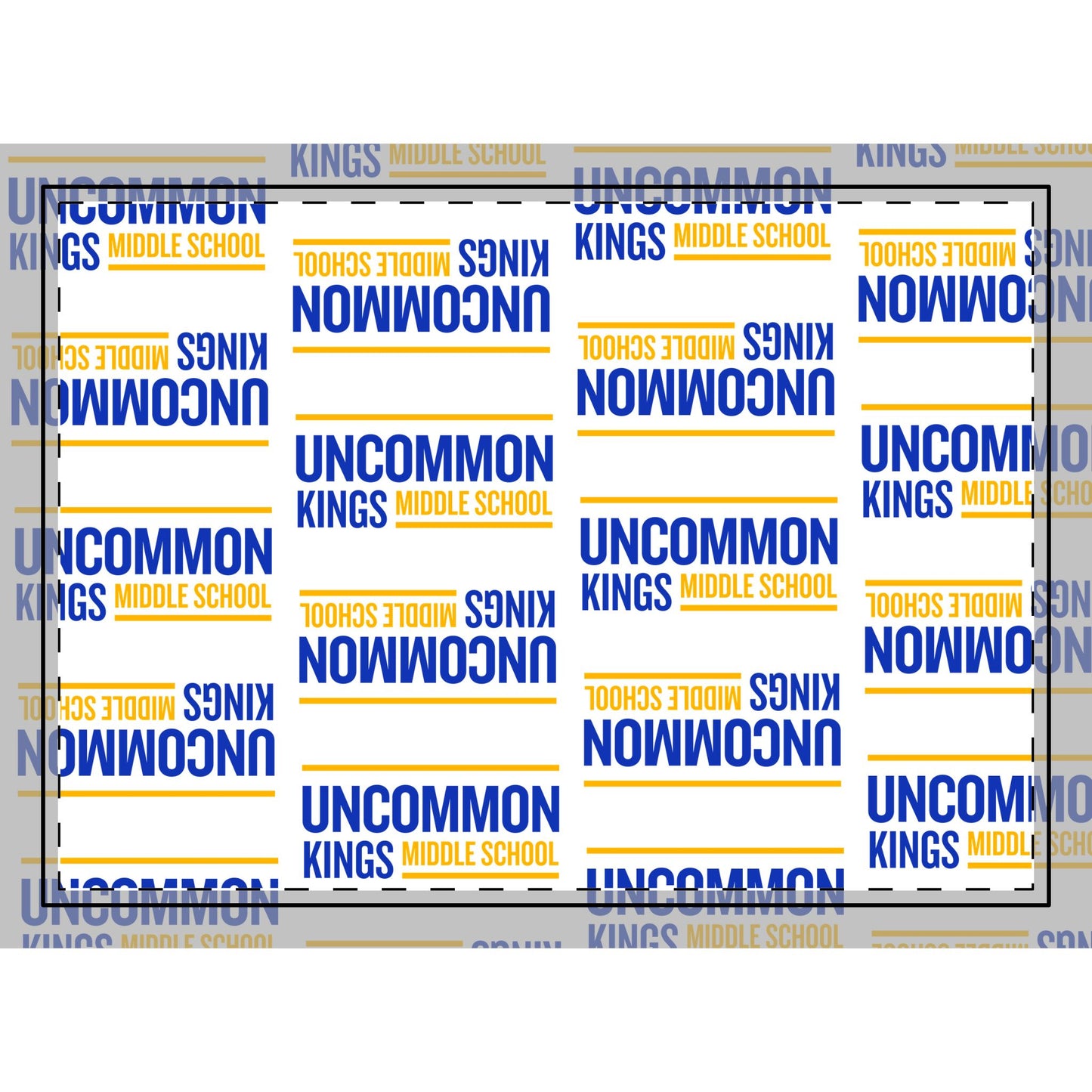 Uncommon Kings Middle School Logo Rug — School Spirit Floor Mat