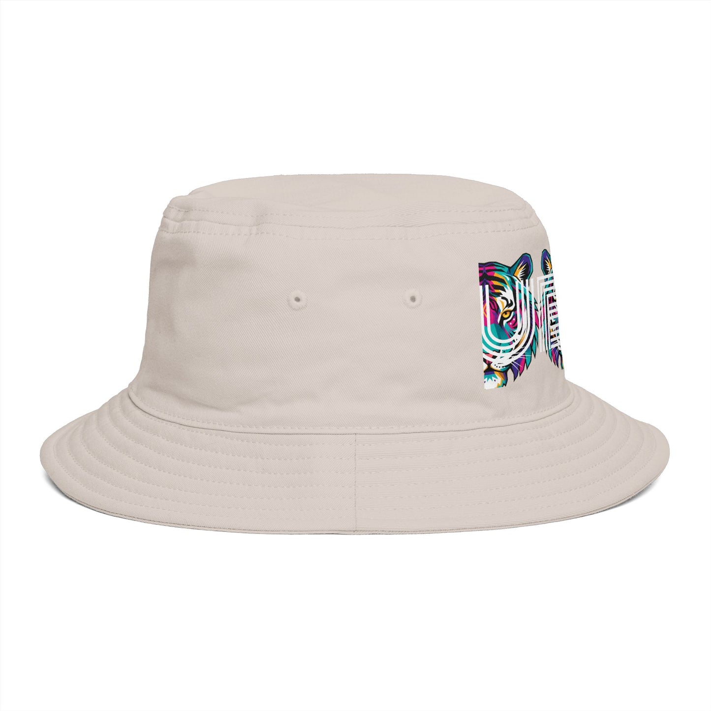 Bucket Hat - Colorful Glitch 'UBEM' Graphic Streetwear Hat