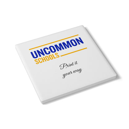 Ceramic Coaster — Custom 'Uncommon Schools' Logo Drink Coaster