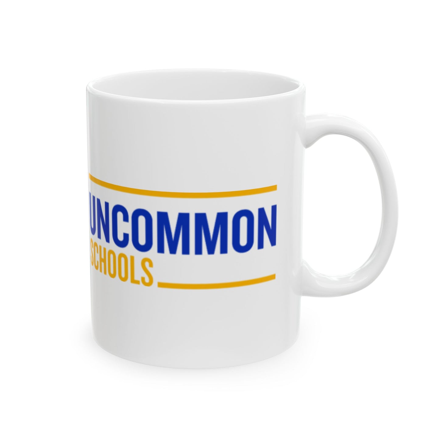 Uncommon Schools Educator Mug — 'Elevate. Empower.' Ceramic Coffee Cup (11oz & 15oz)