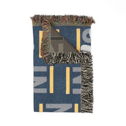 Operations Pattern Woven Blanket — Cozy Team Logo Throw for Office, Home & Gifts