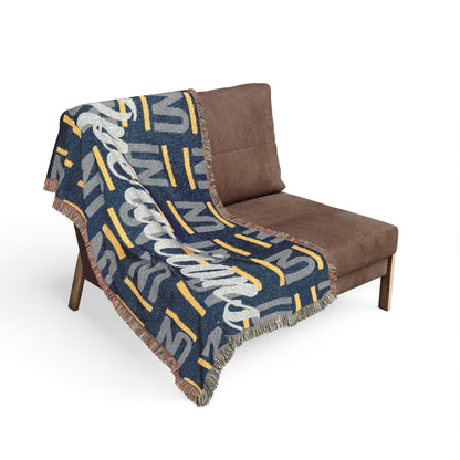 Operations Pattern Woven Blanket — Cozy Team Logo Throw for Office, Home & Gifts