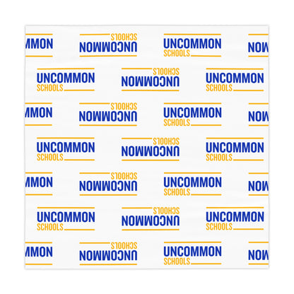 Uncommon Schools Blue Logo Tablecloth — Branded School Event Table Cover