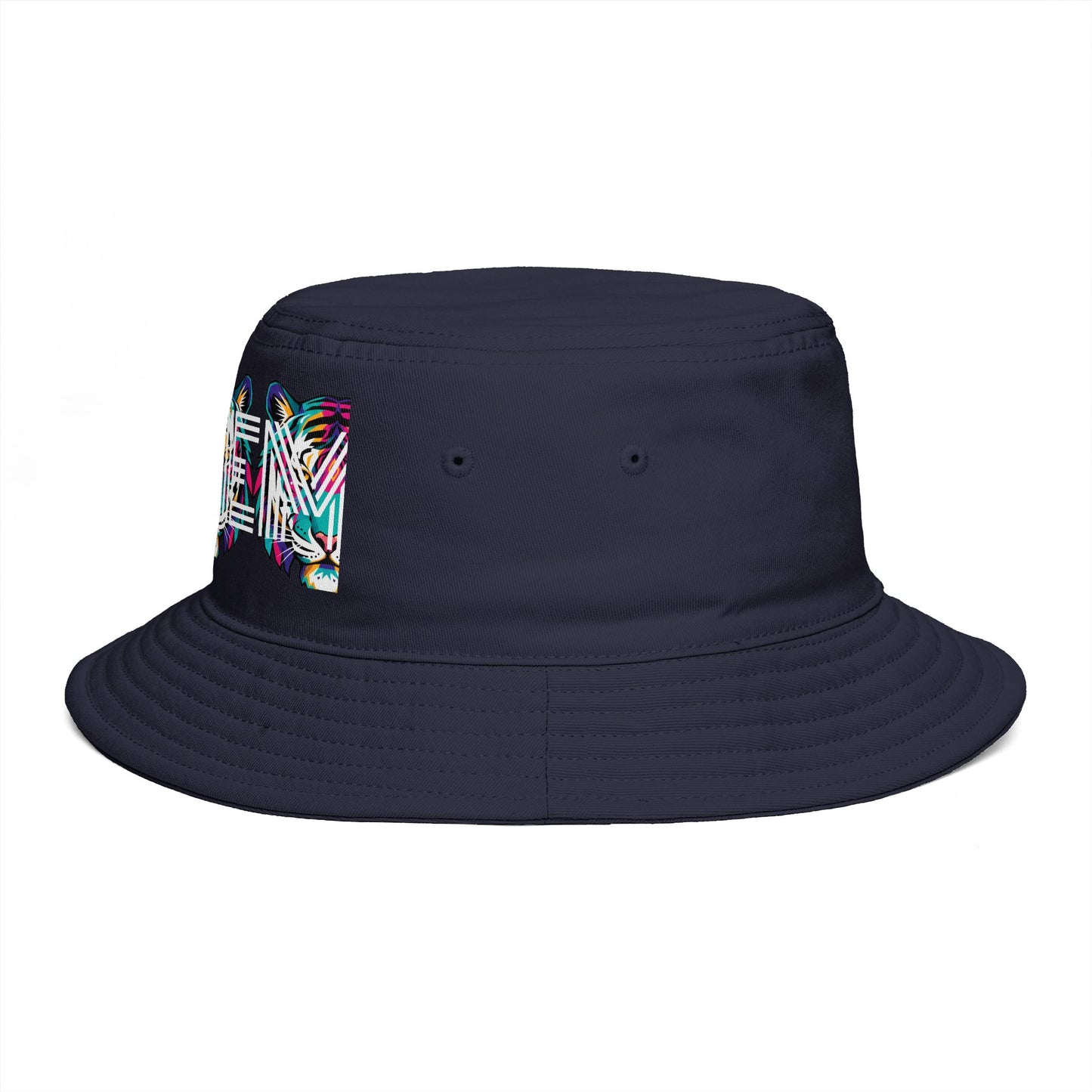 Bucket Hat - Colorful Glitch 'UBEM' Graphic Streetwear Hat