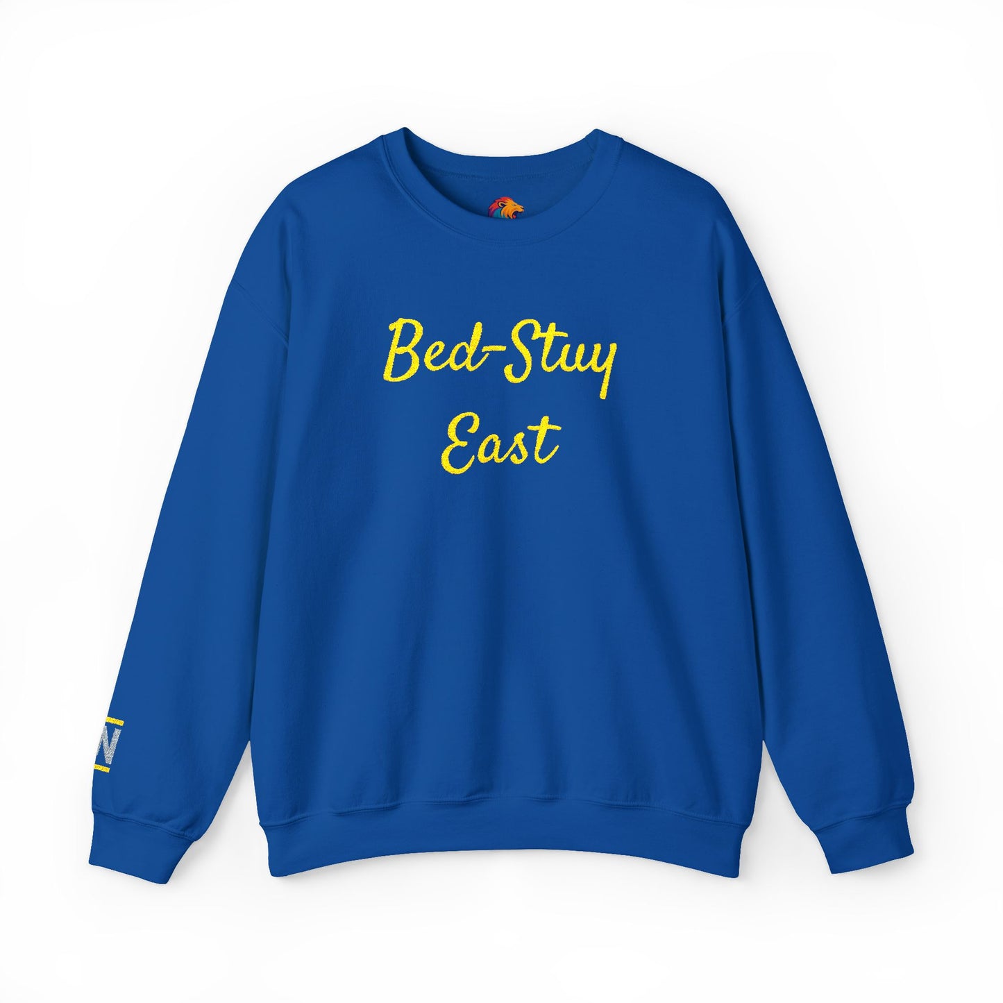 Crewneck Sweatshirt — 'Bed-Stuy East' Retro Script Pullover
