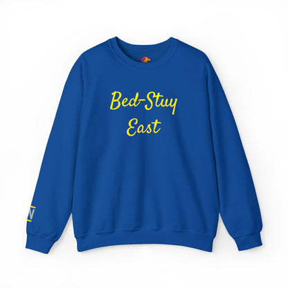 Crewneck Sweatshirt — 'Bed-Stuy East' Retro Script Pullover