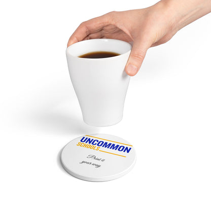 Ceramic Coaster — Custom 'Uncommon Schools' Logo Drink Coaster