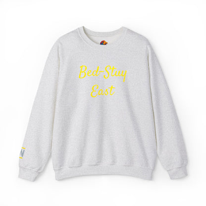 Crewneck Sweatshirt — 'Bed-Stuy East' Retro Script Pullover
