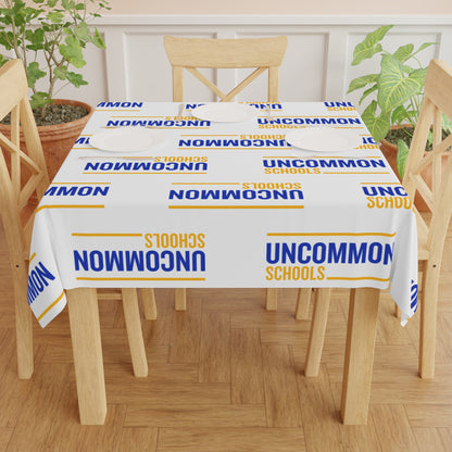 Uncommon Schools Blue Logo Tablecloth — Branded School Event Table Cover