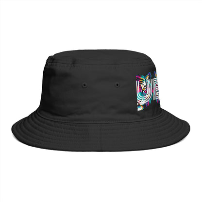 Bucket Hat - Colorful Glitch 'UBEM' Graphic Streetwear Hat