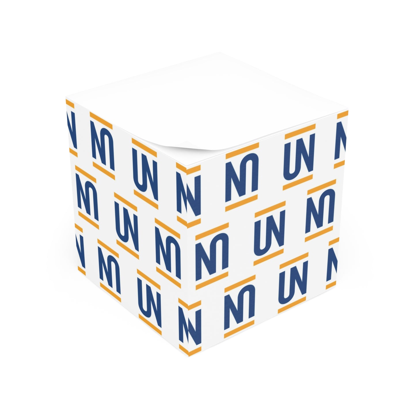 Monogram Note Cube – Branded Pattern Sticky Note Block