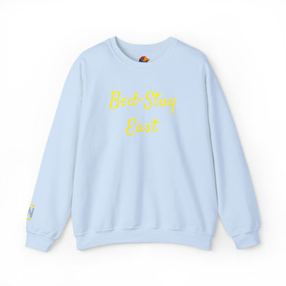 Crewneck Sweatshirt — 'Bed-Stuy East' Retro Script Pullover