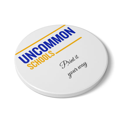 Ceramic Coaster — Custom 'Uncommon Schools' Logo Drink Coaster