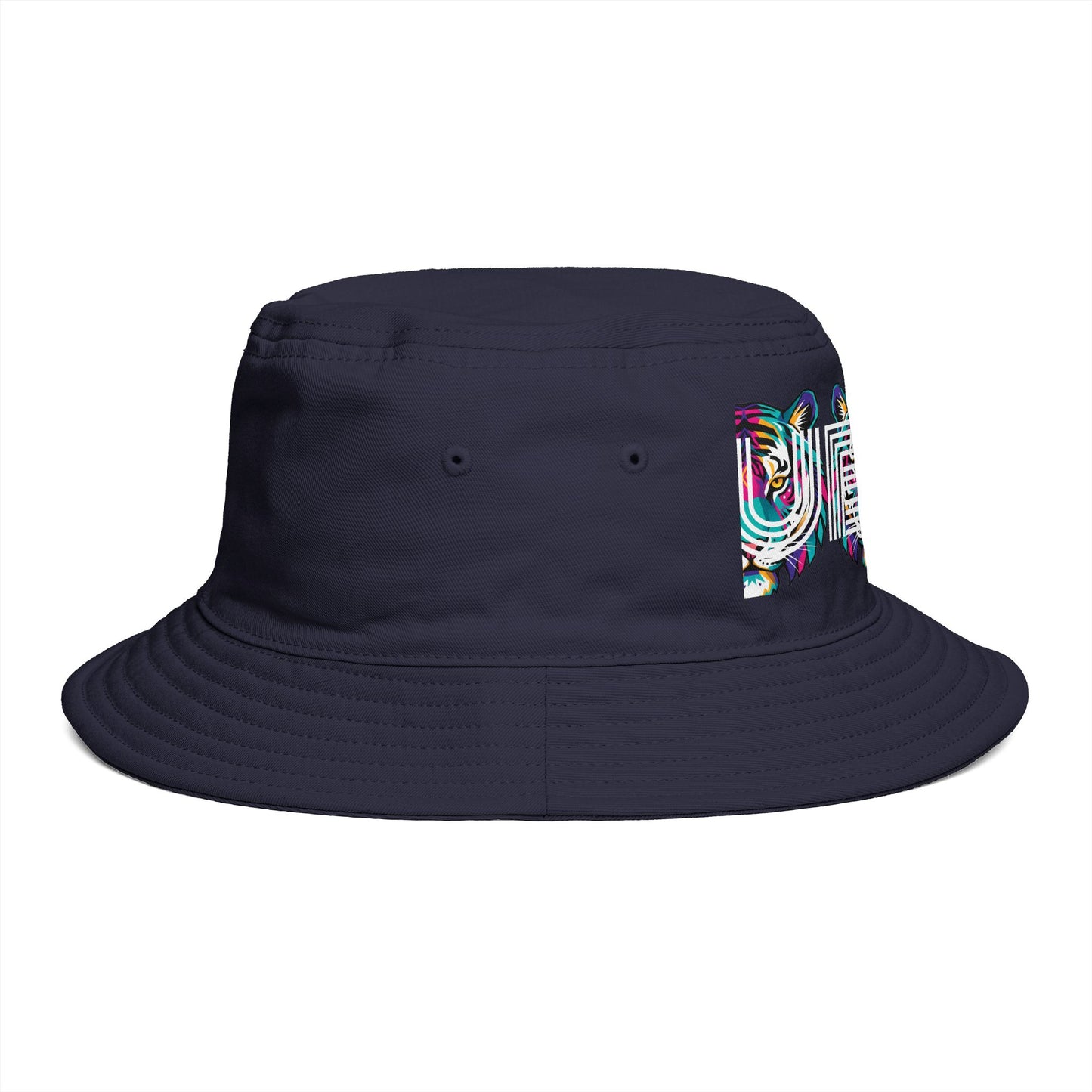 Bucket Hat - Colorful Glitch 'UBEM' Graphic Streetwear Hat