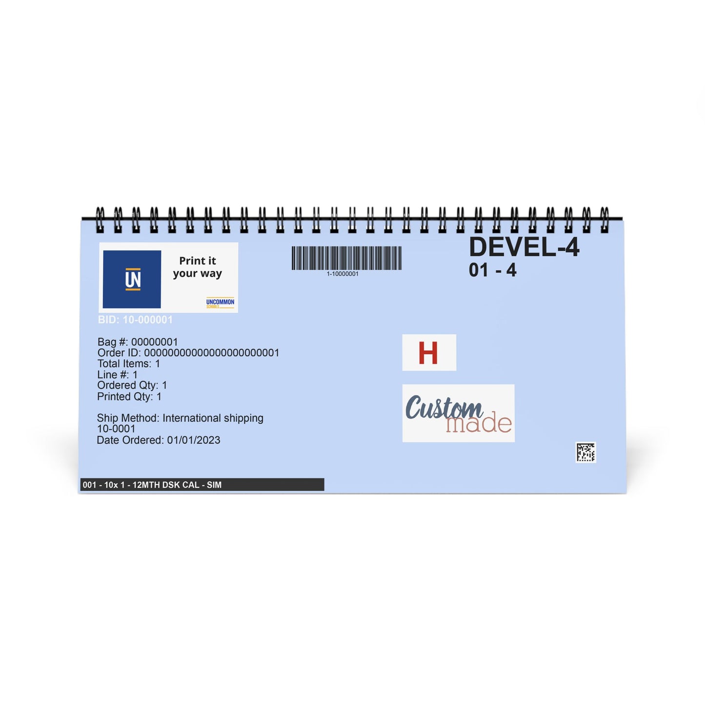 Desktop Calendar 2026 — Customizable UN/Uncommon Schools Desk Planner