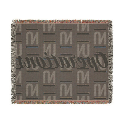 Operations Pattern Woven Blanket — Cozy Team Logo Throw for Office, Home & Gifts