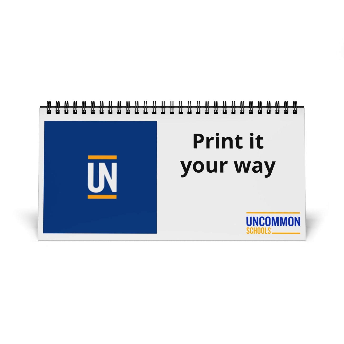 Desktop Calendar 2026 — Customizable UN/Uncommon Schools Desk Planner