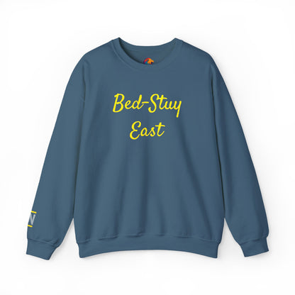 Crewneck Sweatshirt — 'Bed-Stuy East' Retro Script Pullover