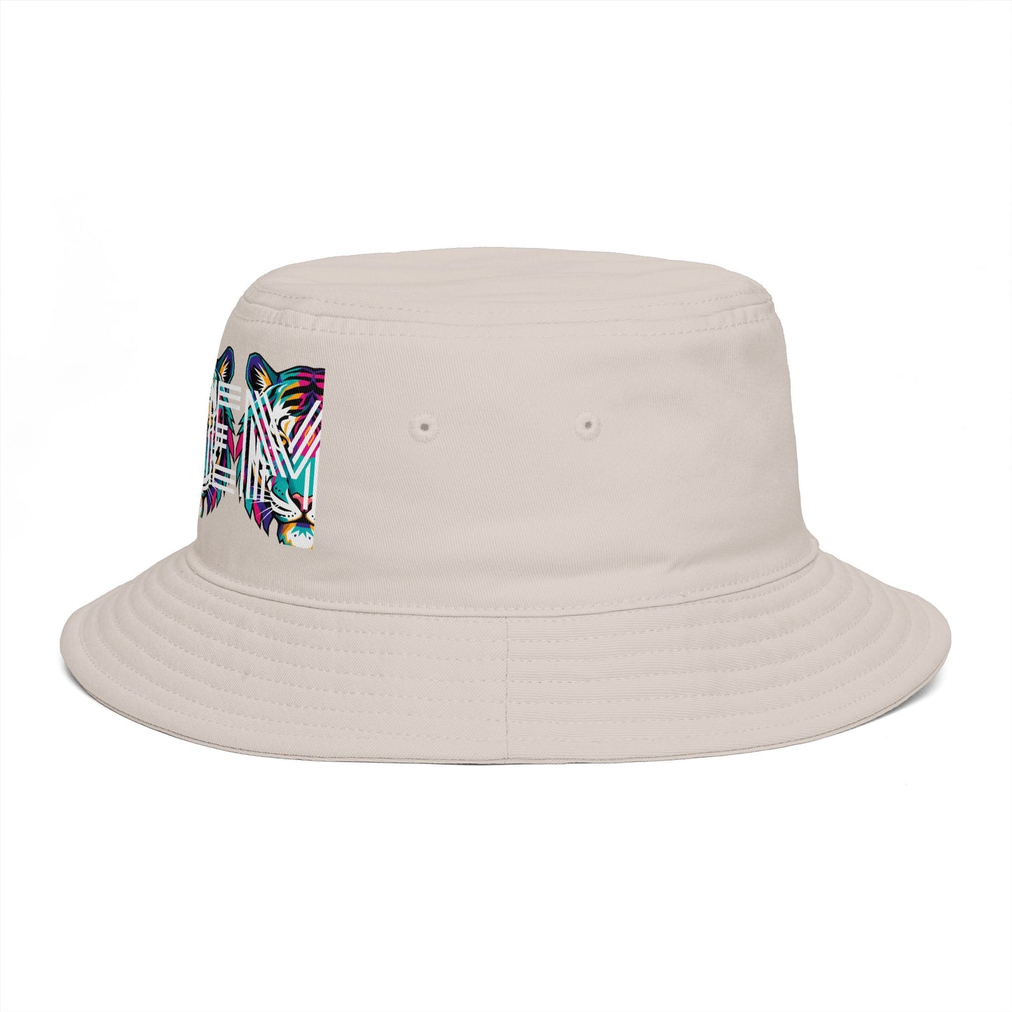 Bucket Hat - Colorful Glitch 'UBEM' Graphic Streetwear Hat